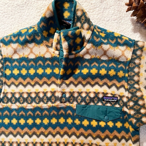 Patagonia Synchilla Snap-T Fleece Pullover in Cliff Arbor Green - Picture 4 of 6